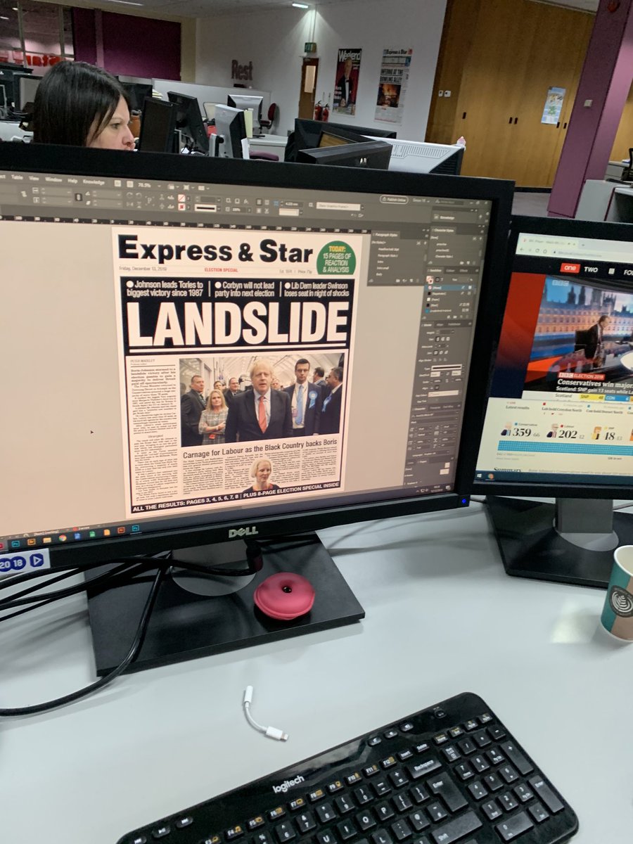 Putting the finishing touches to our ⁦<a href="/ExpressandStar/">Express & Star</a>⁩ #GeneralElection2019 special - hitting the press - and shops - shortly.