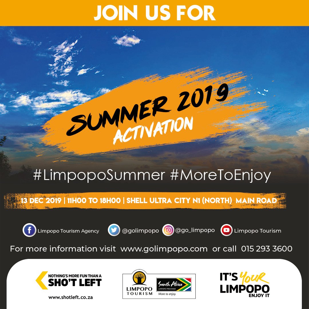 RefiloePheeha's tweet photo. Are you heading Far North today? We are waiting to welcome you at Shell Ultra City. Join us for Summer 2019 Activation. #LimpopokaDecember #MapungubweArtsFestival #ShareLimpopo https://t.co/IRnp2xxpha
