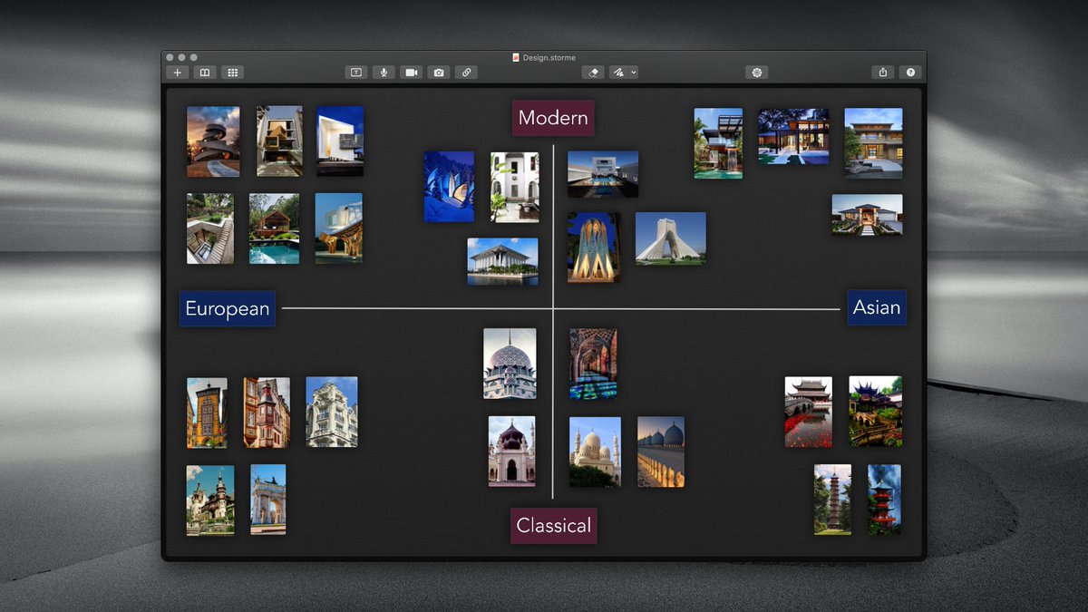 StormeApp's tweet image. Check out our beautiful and easy-to-use macOS brainstorm &amp;amp; whiteboard app now with Dark Mode support! apps.apple.com/app/storme/id1…