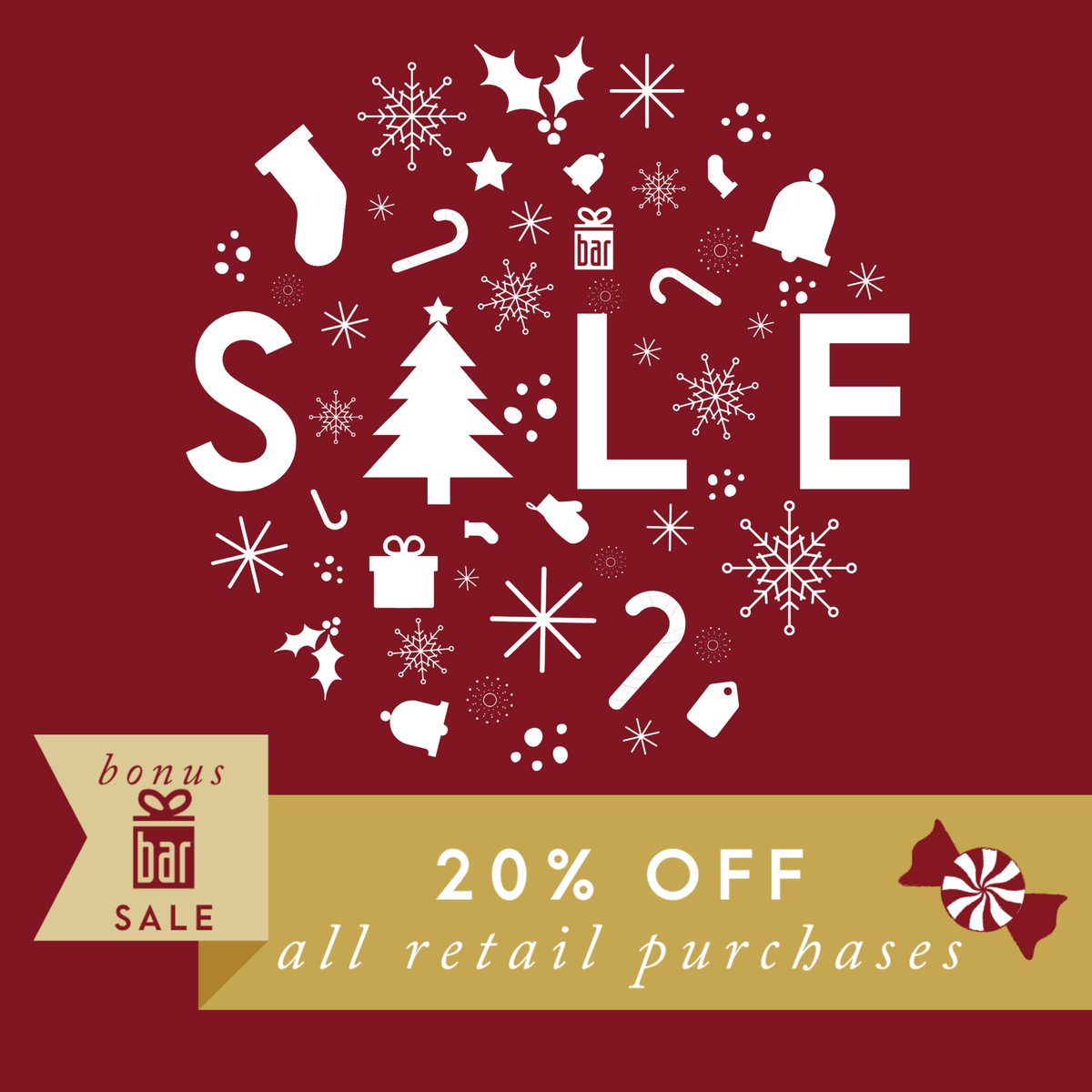 BarMethodSpok's tweet image. SURPRISE SALE happening in studio TOMORROW ONLY! 20% off ENTIRE Retail Purchase! - mailchi.mp/786b22fa6205/b…