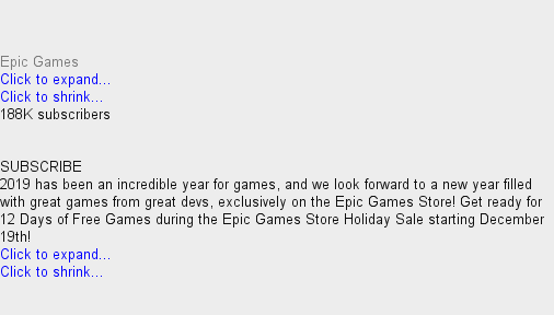 Resetera Nt On Twitter The Epic Games Store The Game Awards 2019 Trailer 12 Days Of Free Games Announced Https T Co 8z13saxkbi Https T Co Utywnraimu Https T Co Hew215ygyv