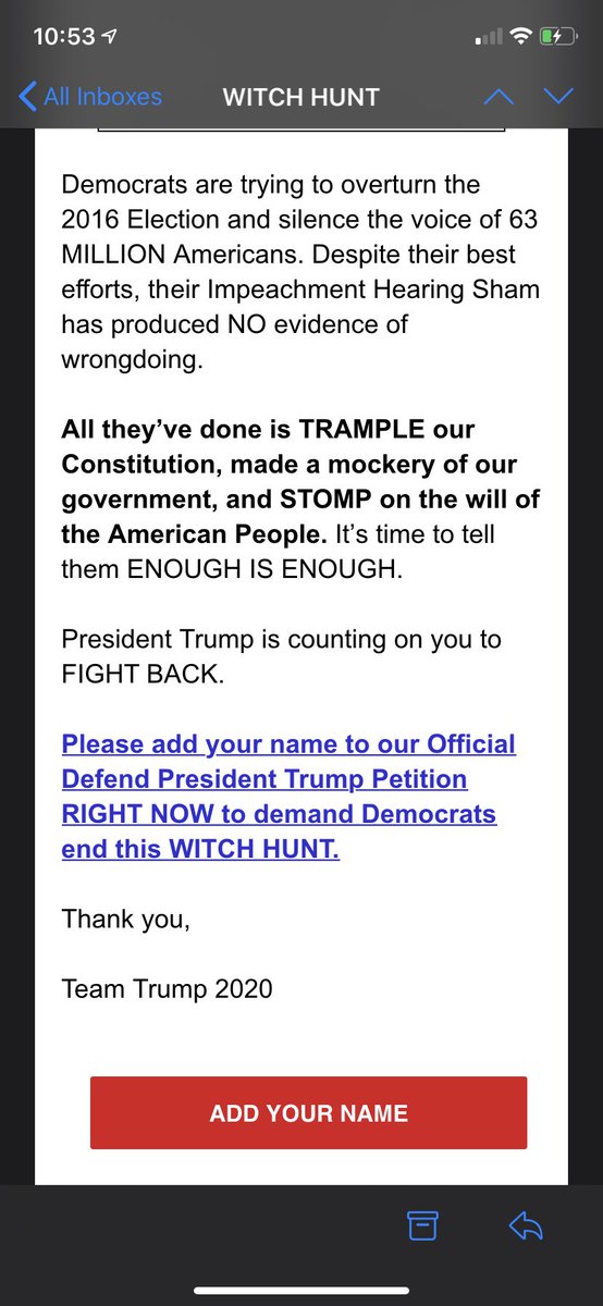 TRUMP SPAM: He’s back at it again gaslighting America. In the words of the great @RepCummings “We are better than this.” #VoteForHumanity #VoteForTheFuture #VoteWithDignity #VoteWithHonor #VoteForOurChildren #FreeChildrenInCages #GetOurProtectedLandsBack #EnoughIsEnough