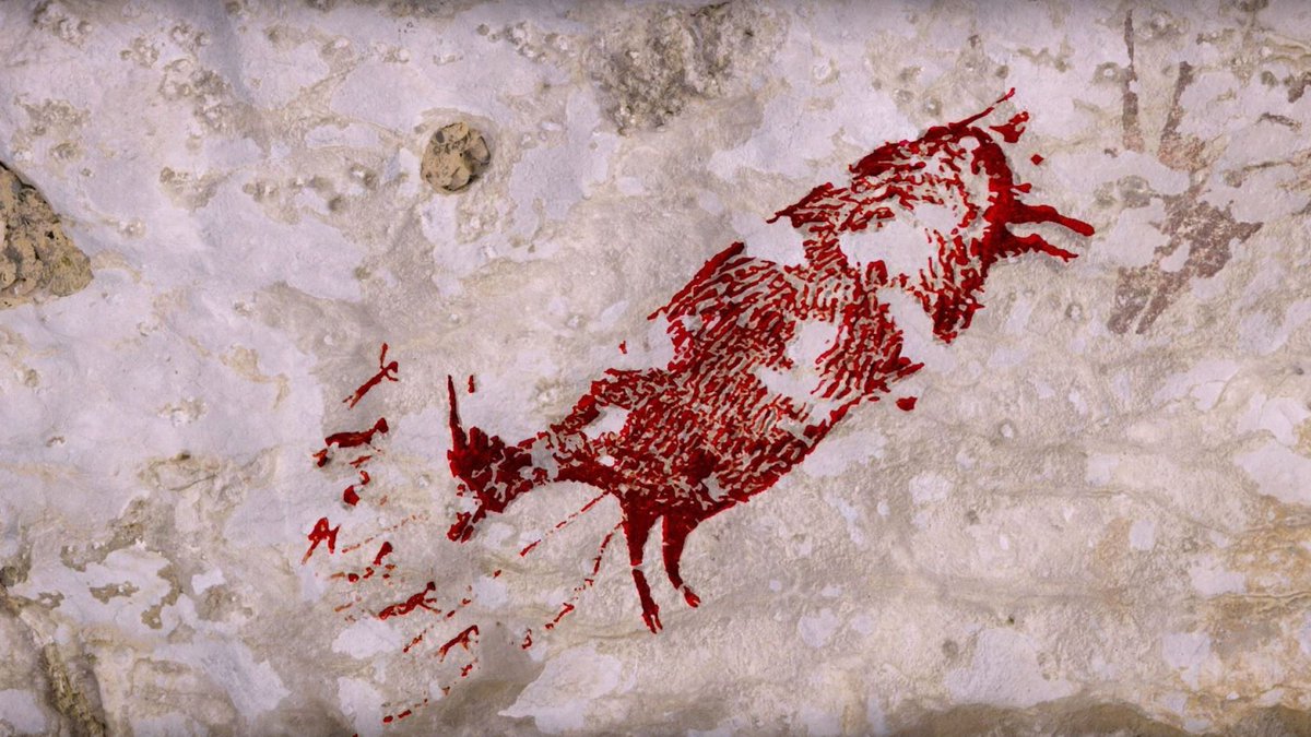 CARAA_Center's tweet photo. Prehistoric Paintings in Indonesia May Be Oldest Cave Art Ever. https://t.co/ocIG4912lM https://t.co/MncdOkB05n
