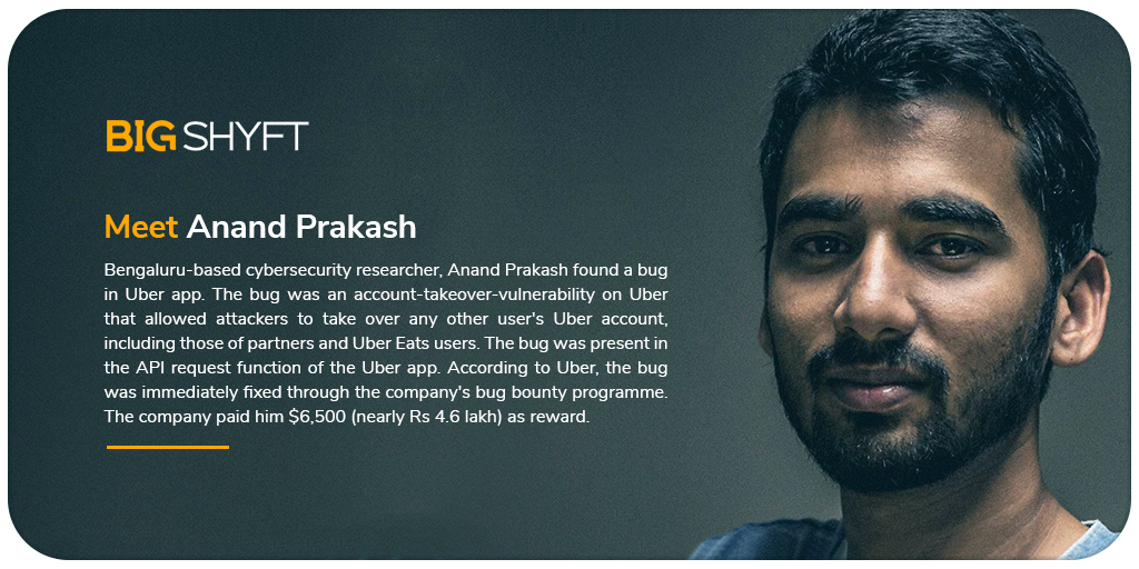 bigshyft's tweet photo. Meet @sehacure who is reaching new heights in #tech.
#Fridayfacts #Fridaymotivation #Fridaythoughts #Uber #Bugbounty #Bug #Indianengineers #Softwaredevelopers #Softwaredevelopment #Coding #Indianengineers #Indiaintech #banglore #India https://t.co/GTmst9pPDk