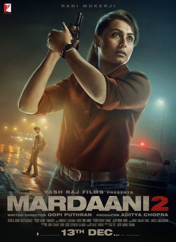 #Mardaani2 is hard-hitting &gripping crime thriller film🎬 #RaniMukerji performance is outstanding and it like the best Movie ever and I wasn't expecting it to be that good like-
Believe me. 
#Mardaani2Review #RaniMukherjee #GopiPuthran @yrf @yrfmusic #YashRajFilm #VishalJethwa