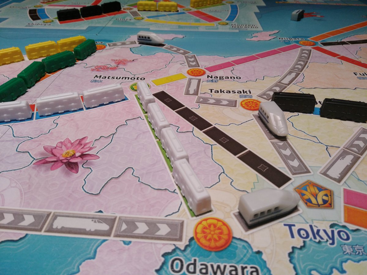 Betote on Twitter: "Ayer probamos los dos nuevos mapas de Aventureros al Tren. Italia no está mal, quizá demasiado estándar y con mucho énfasis en hacerte un recorrido norte-sur; Japón te obliga