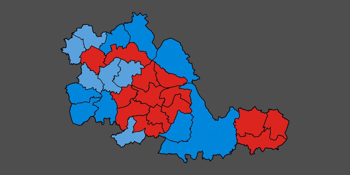 BirminghamVotes's tweet photo. West Midlands Seats

LAB: 14 (-6)
CON: 14 (+6)

The 6 Conservative gains are highlighted on the map below.
#GeneralElection2019 #WestMidlands https://t.co/SHcy5wKYED