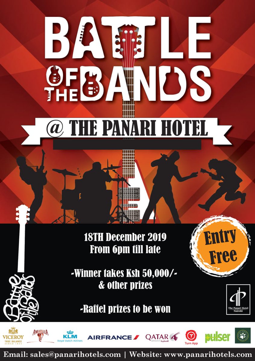 crystalaxis's tweet photo. We'll be shwanging at The Panari Hotel Battle of the Bands next week.
Pull up and come make some noise with your boys! https://t.co/nIXCMwFxku