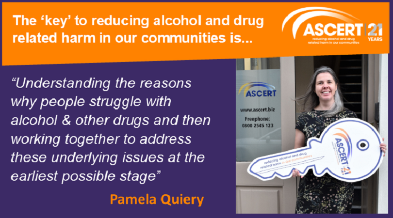 ASCERTNI's tweet photo. Pamela from our team shares what she believes will be the 'key' to reducing alcohol and drug related harm in our communities over the next 21 years #ASCERT21Years https://t.co/Xaa1bOrxyi