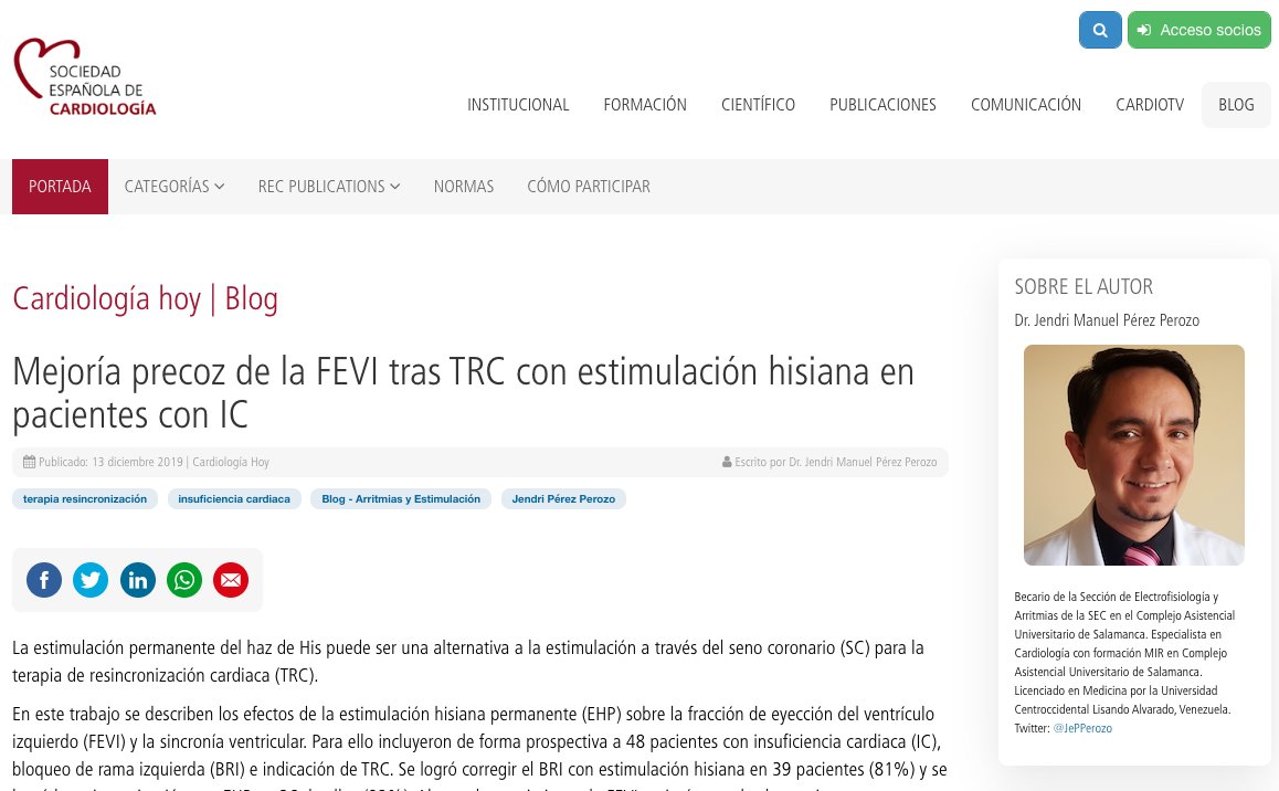 Soc Esp Cardiología tweet media