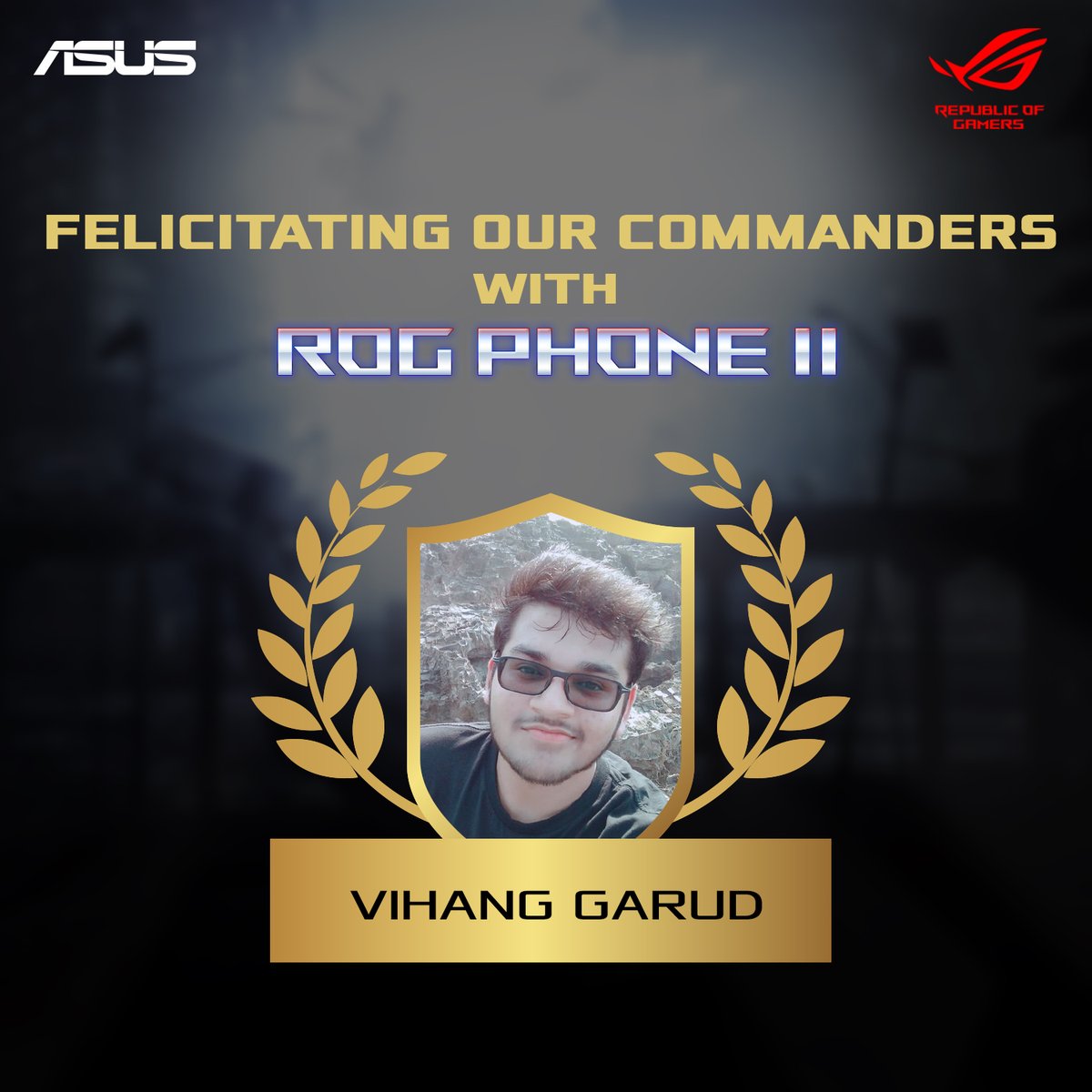 ASUS_ROG_IN's tweet photo. Agents, your contributions have helped Agent ROG reach the ultimate weapon. Congrats to our commanders Anjali Singh, Vihang Garud & Manav Sanghvi on being felicitated with the #ROGPhone2! #CrackTheCode2 #WorshippedByGamers #LovedByTechGurus https://t.co/lJhnkU4q2T