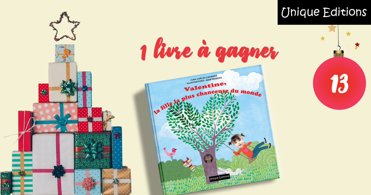 UniqueEditions's tweet photo. Jour 13 ✨CALENDRIER DE L'AVENT✨ ! 🎁 A gagner aujourd'hui : "L'enfant le plus chanceux du monde" 🎁 !
Pour participer : 
1- Soyez fan de notre page FB
2- Likez et commentez 
3- Invitez vos amis...
Tirage au sort demain matin !
Bonne chance 🍀
https://t.co/Klz8kRMdze https://t.co/h6NZa2cZRx