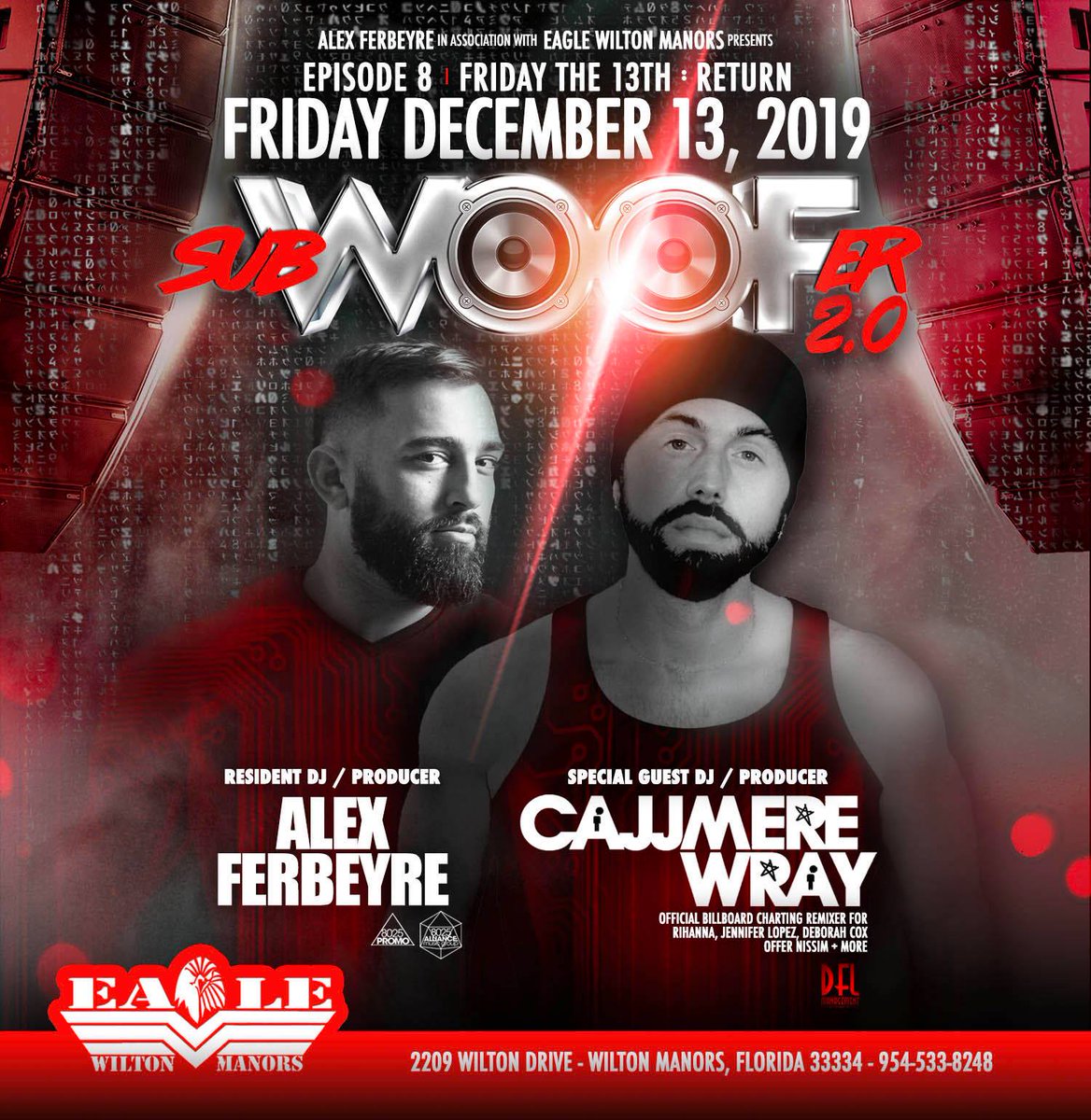 TestoParty's tweet photo. Testostérone Party International
@TestoParty
📌- On the 2nd day of Christmas...
TWO DAYS OF Eagle Wilton Manors.  

FRIDAY DECEMBER 13, 2019
SubWOOFer Episode 8: Friday the 13th, The Return

SATURDAY DECEMBER 14, 2019
Testosterone Gear Blacklight
TICKETS:  https://t.co/jCmEuI0h7s https://t.co/78H5X4eW8x