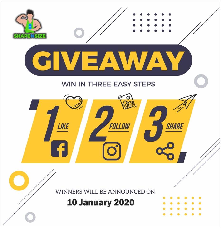 shape_size's tweet image. Shape n Size Giveaway🎁
Enter Now to WIN awesome giveaway on his New Year!
Running Until 31 Dec. 2019.🗓
How to enter
1️⃣ Follow Shape N Size
2️⃣ Like + Share this post.👍
3️⃣ Tag all the people you love😍

STAY TUNED FOR MORE!
#giveaway #contest #sharecontest #sharetowin #christmas
