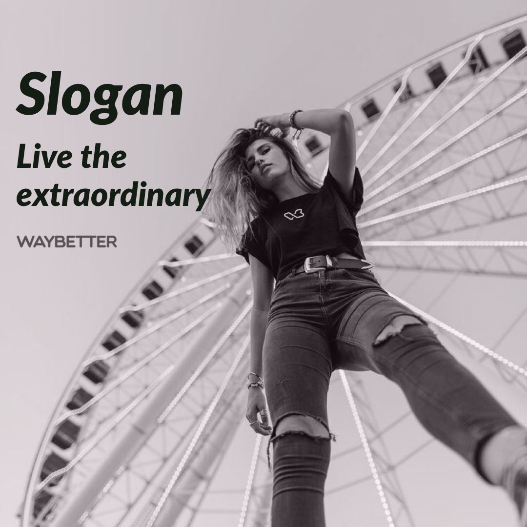 WayBetterBrand's tweet photo. Our slogan: Live the extraordinary
.
.
.
.
.
.
.
#wbbrand #waybetterbrand #clothingbrand #livetheextraordinary #lifestyle #brand https://t.co/kwH7oFSjdH