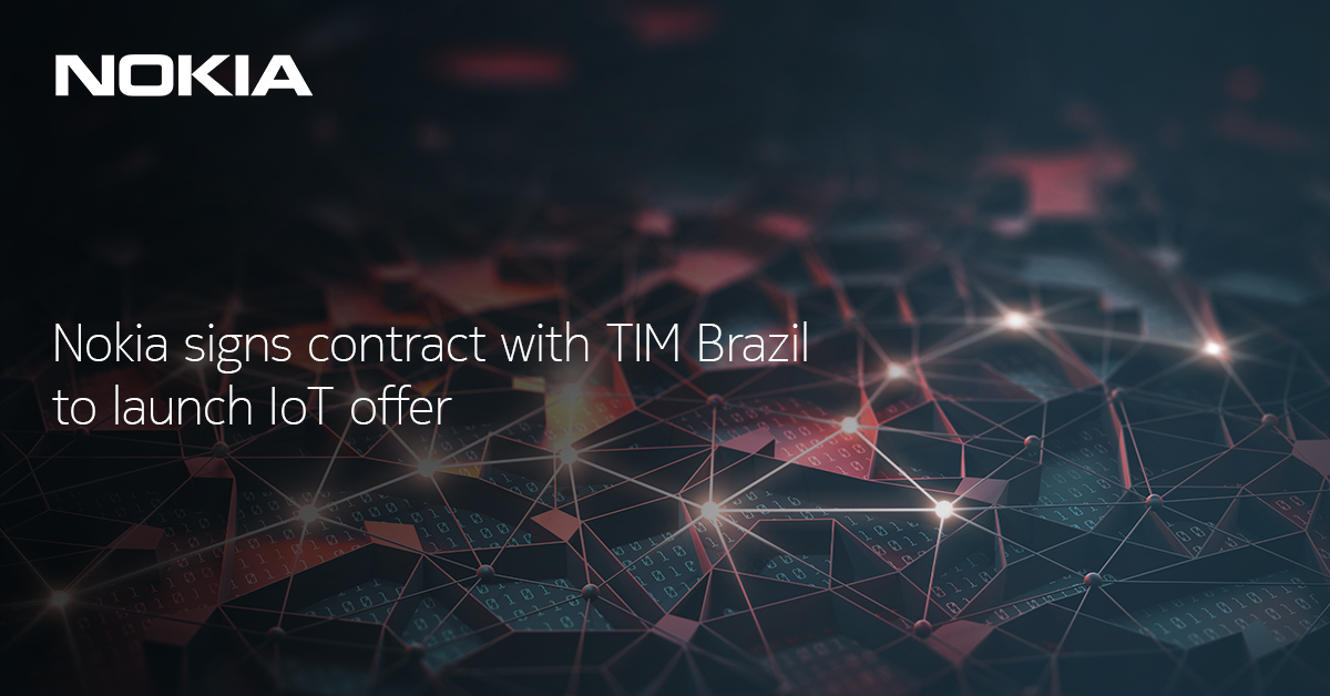 We sign first Worldwide #IoT Network Grid (WING) deal in Latin America, enabling <a href="/TIMBrasil/">TIM BRASIL</a> to expand IoT services to its enterprise customers in Brazil nokia.ly/38CKi6k