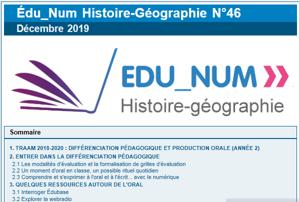 histgeo_edu_num's tweet image. [#Lecture] Parution de la nouvelle lettre #Édu_Num sur les #TraAM : production orale et #différenciation pédagogique. 👉contrib.eduscol.education.fr/site.histoire-…
#CompétencesOrales #oralité #webradio #EMC