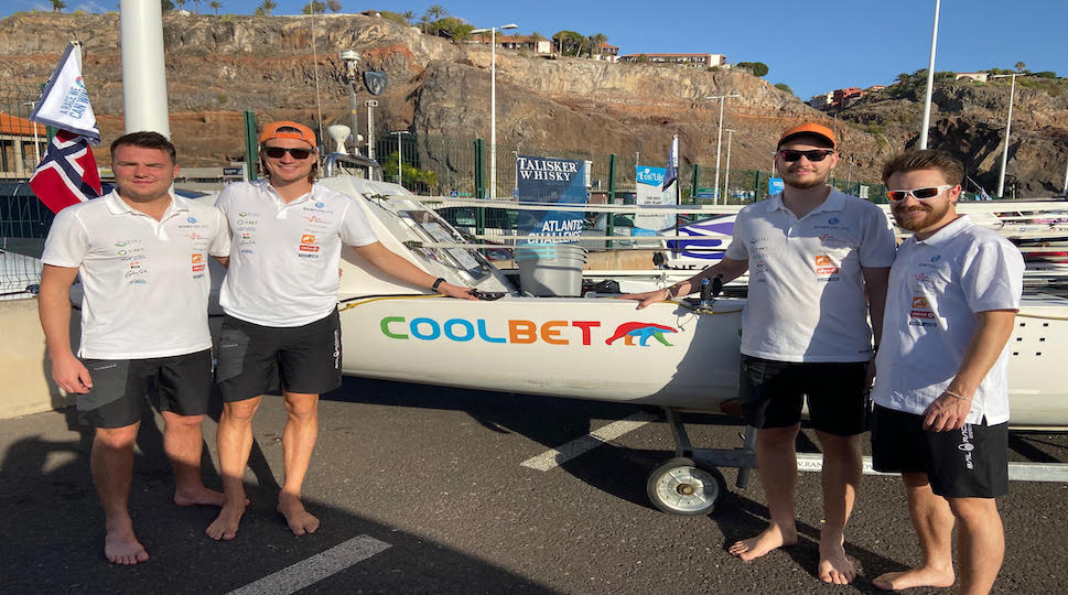 CoolbetGames's tweet photo. Disse fire tøffe gutta ror nå ut mot det åpne Atlanterhav. Coolbet er en av samarbeidspartnere for å realisere drømmen til det norske laget, og hjelpe den veldedige organisasjonen for barn og unge som får overskuddet fra turen: #RowForLife
https://t.co/3vhTF39k4T https://t.co/1mSR9DC3Iz