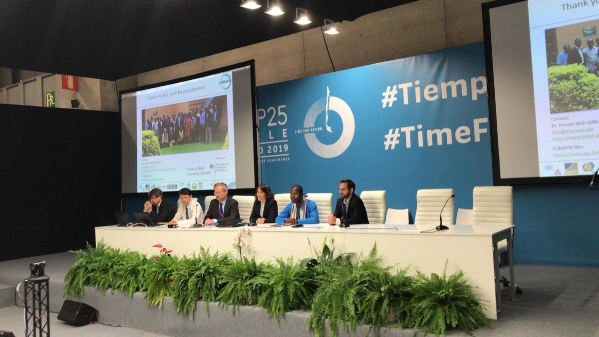 UNUEHS's tweet photo. "There are recurring #flood events in #Togo & #Benin with severe impact on people & their livelihoods; there's also high uncertainty of future flood impacts."
@yvonnewalz "#Water management/#flood #risk reduction" #CLIMAFRI #COP25 @BMBF_Bund @dlr @unibonn https://t.co/tjMjwDXv61