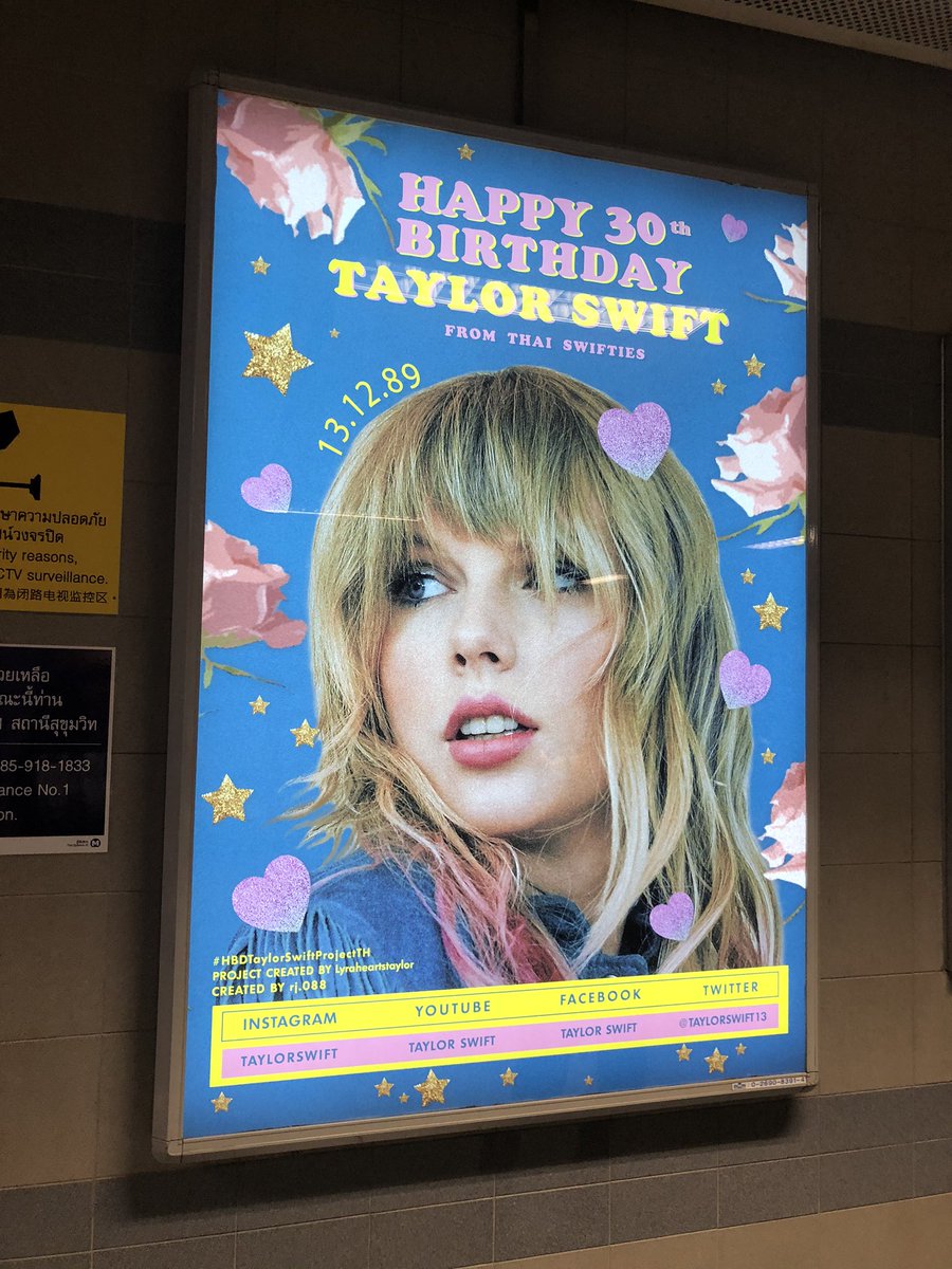 eunirodillo's tweet image. Saw this when I was in BKK last week ☺️ Happy Birthday @taylorswift13

#HBDTaylorSwiftProjectTH