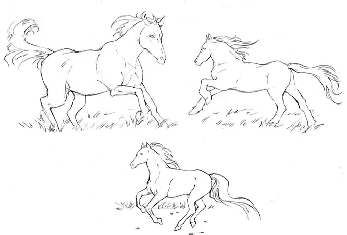 普段は描いてないもの。(馬、まあまあ描ける)#絵師さんと繋がりたい #絵描きさんと繋がりたい #落書き #illustration #イラスト #doodle #sketch #horse #馬 