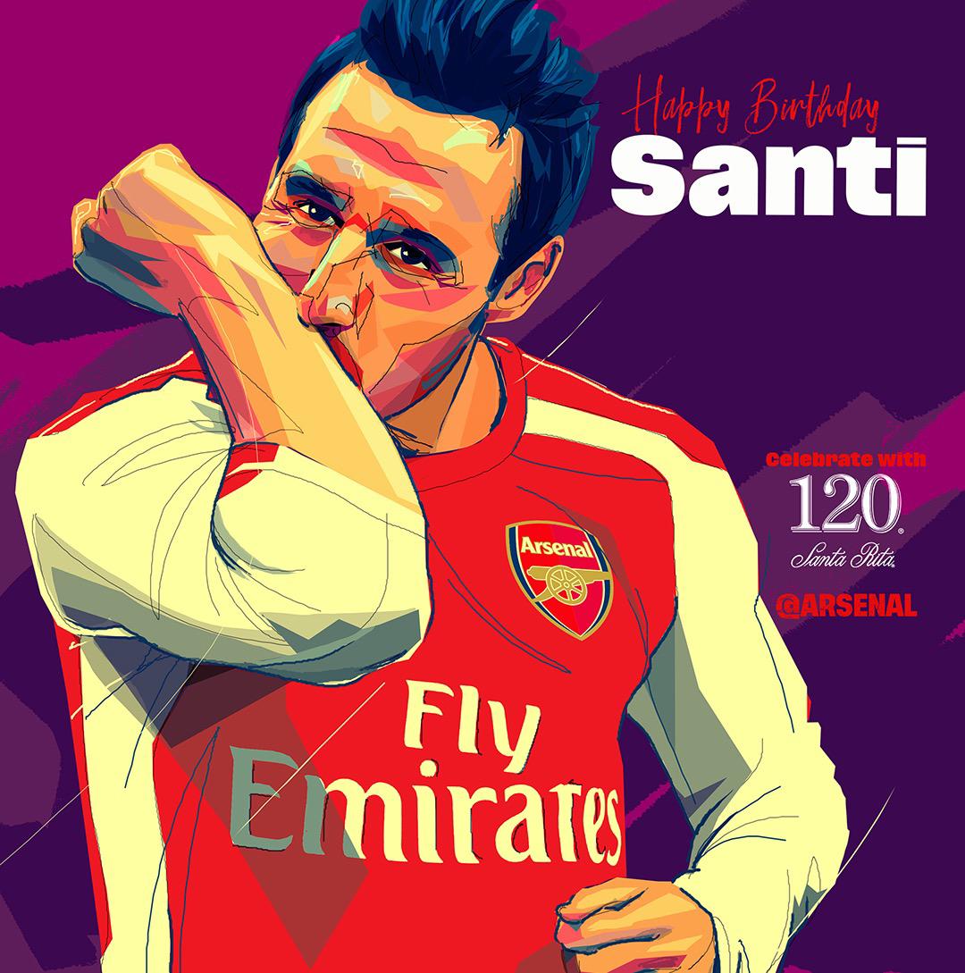 Happy 35th birthday to Santi Cazorla 