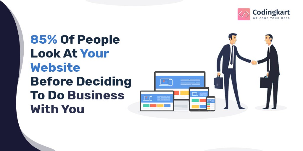 Codingkart1's tweet image. 85% Of People Look At Your Website Before Deciding To Do Business With You

Make The Right First Impression With The Professional Web Designers At Codingkart IT solution..!!

Contact Now - codingkart.com/contact/?utm_s…

#web #design #impression #business
