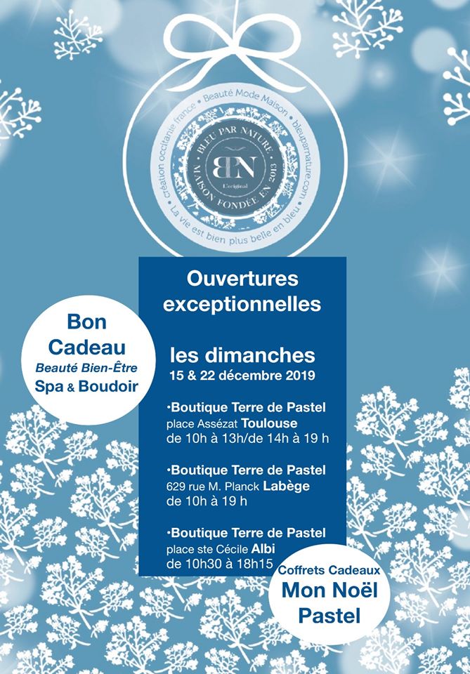 TerreDePastel's tweet image. #OUVERTURES
#EXCEPTIONNELLES

#bleuparnature #jaimelepastel #terredepastel #boutiques #albi #toulouse #labège