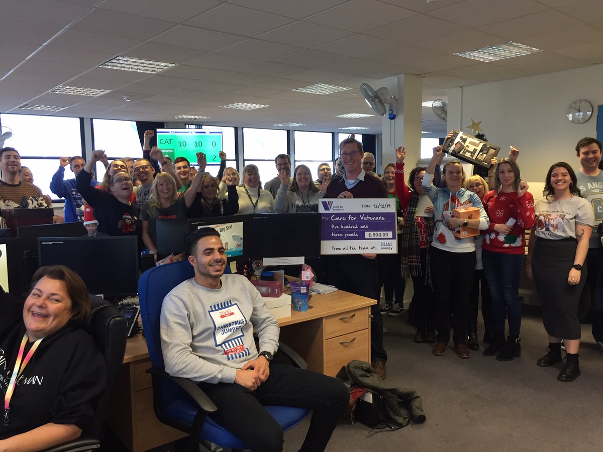 Today we held our Christmas Raffle in aid of a local charity <a href="/CareforVeteran/">Care for Veterans</a>! Congrats and a big thanks to everyone involved, we raised a total of £503 for such a worthy cause!