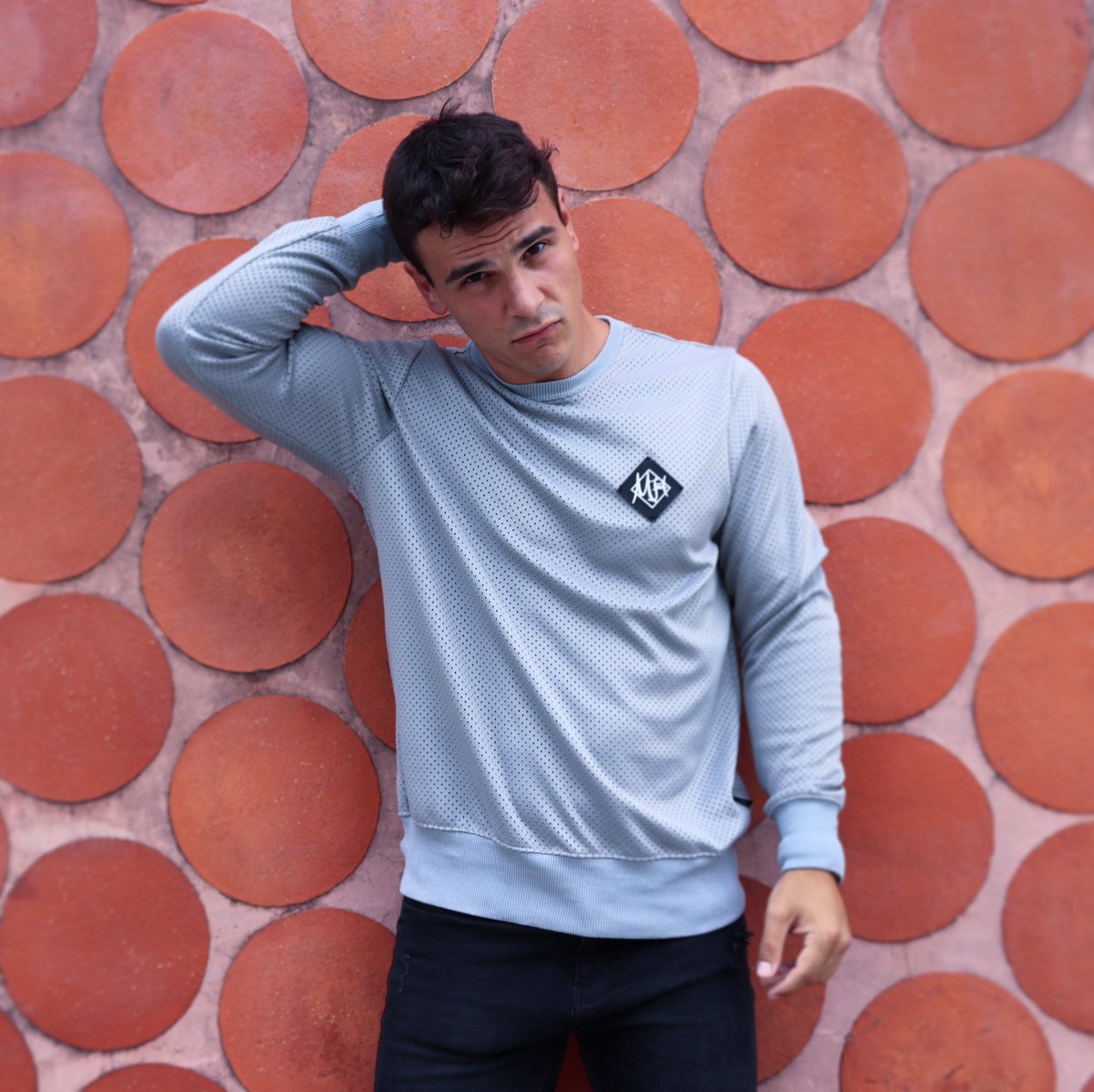 mh92es's tweet photo. Gray sweatshirt with holes and mh92 logo on the chest #mh92 #mh92style https://t.co/jaouZDYqXp