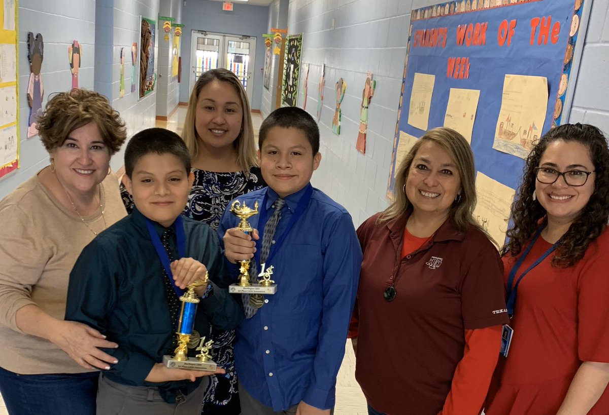 Congratulations to our Milam 5th grade twins and Mrs. Jasmin Gonzalez on  taking 1st place in the district event Little Innovators. Their project “No More Porch Pirates” was an amazing idea! #MilamProud #HCISD #SharkTank #twins <a href="/BrendaMcK82/">Brenda McKinney</a>