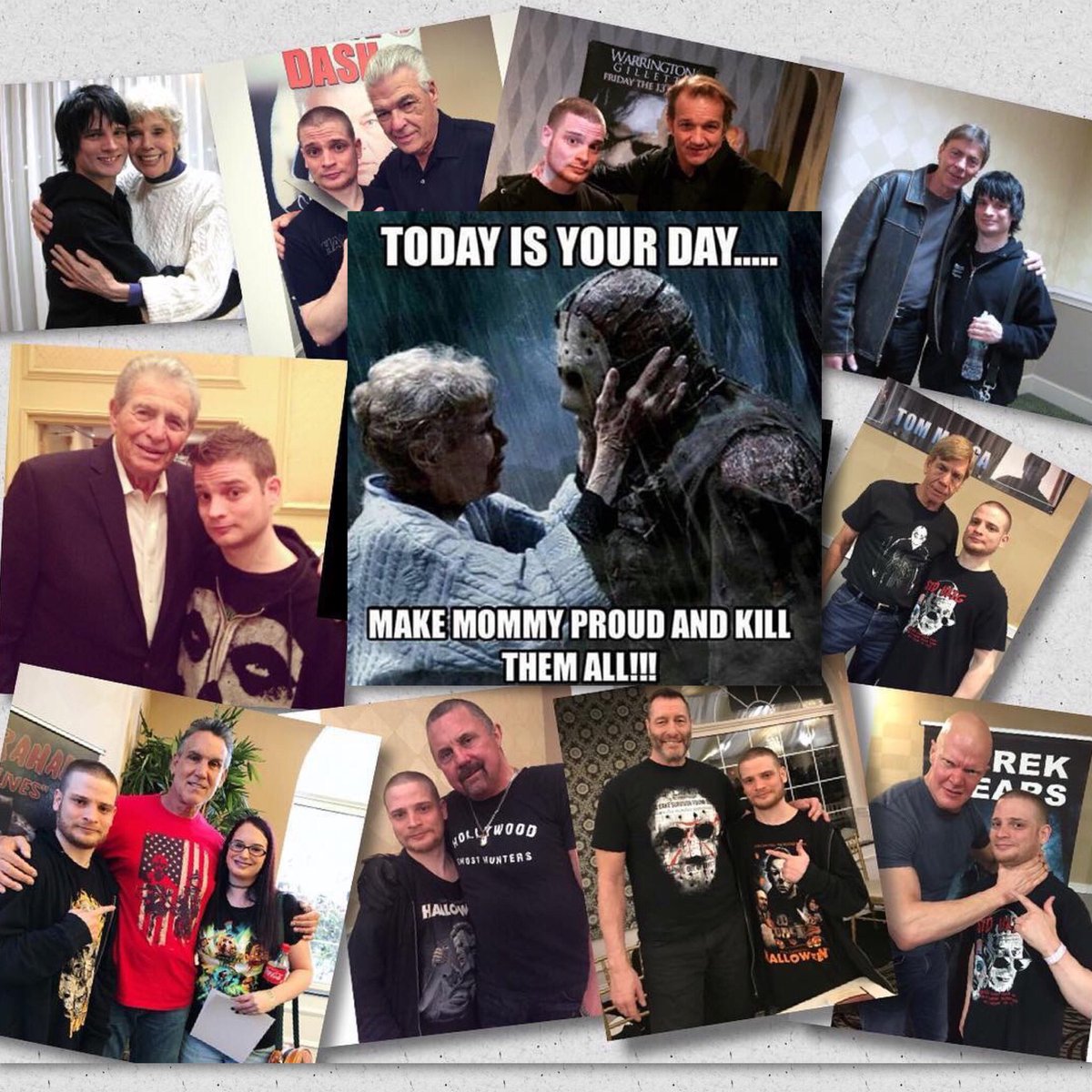 Happy Friday the 13th 
🔪💀🌲🏊‍♀️🚣🏻‍♂️
.
.
@MonsterManiaCon 
#fridaythe13th #jasonvoorhees #betsypalmer #stevedash #richardbrooker #tedwhite #tommorga #cjgraham #kanehodder  #derekmears #campblood #campcrystallake #nothorror #horrorfan #horrorcon