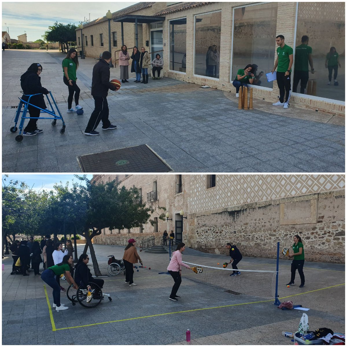 alberto_castle's tweet photo. Un orgullo ver colaborar alumnos líderes deportivos @UCAM_CAFD @Project_ESLP en el día de la discapacidad y a sus mentores @ARRANZTENIS. La cara de los participantes lo decían todo. ¡Enhorabuena! https://t.co/ieyVumStn3