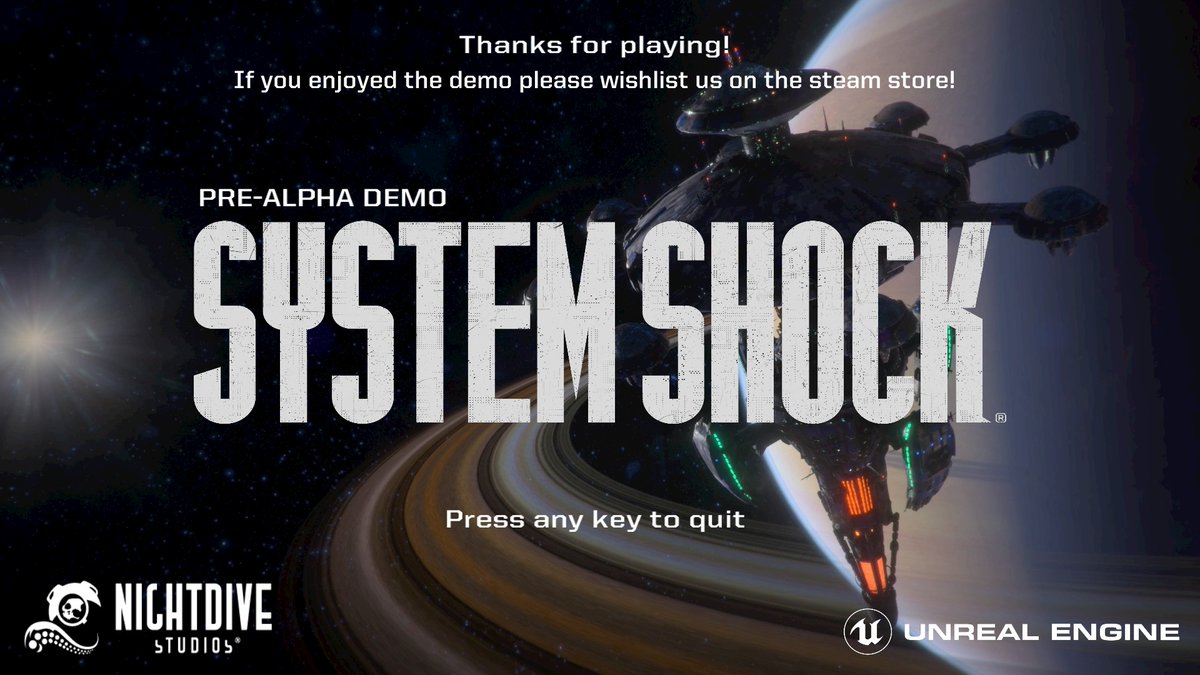 Alright, so I just sat down to finish  @NightdiveStudio's  #SystemShock demo. First of all, again, it looks and plays great. The System Shock feeling is definitely there.Playing through the demo took me about 1:45 hours, during which I noticed the following points.1/6