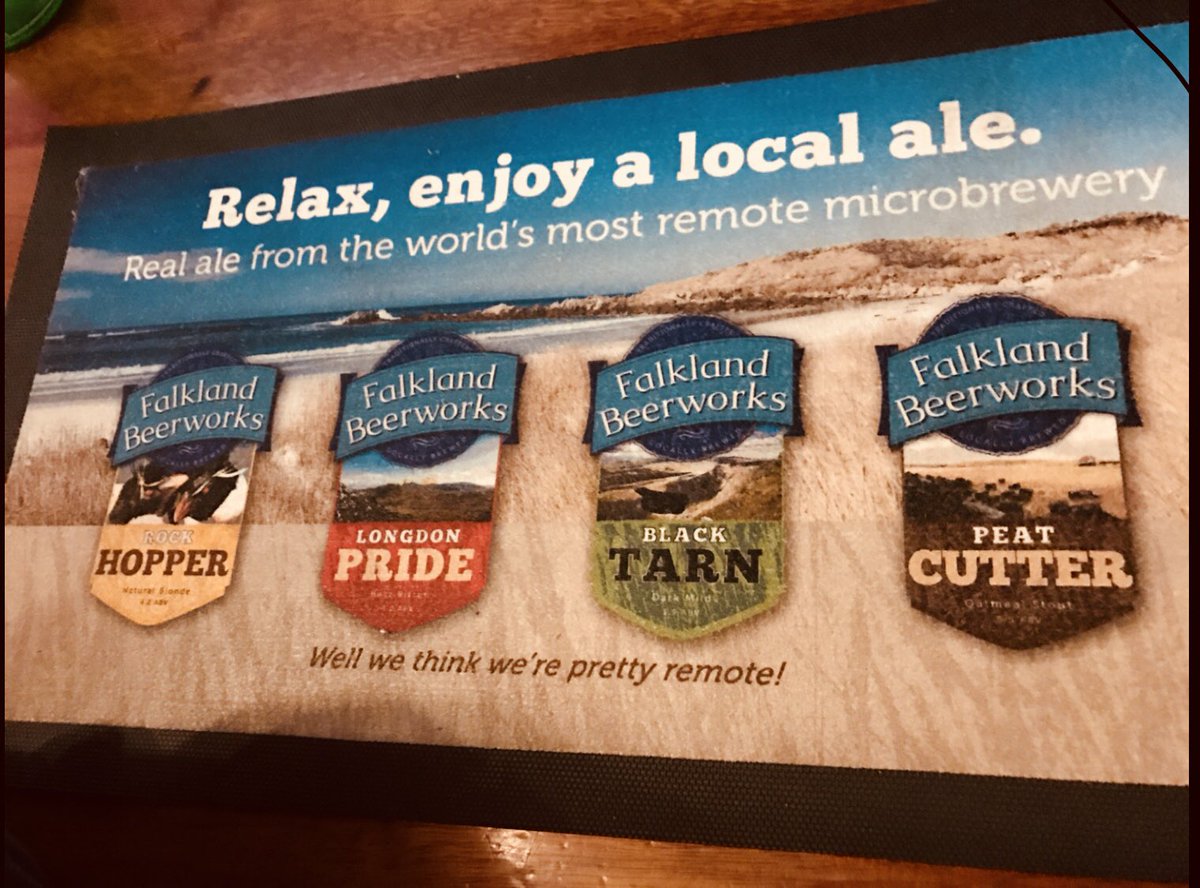 FalklandsinUK's tweet photo. After a busy week, what better way to relax into that #FridayFeeling, than with a pint of #Falklands #Beerworks #beer, from the world's most southern #RealAle #Brewery @CAMRA_Official; or try a tipple of #Darwin's #Falklands #Gin? https://t.co/S8nT0mgw0P & https://t.co/44KkLgbPnR https://t.co/uDwKR5Htvz