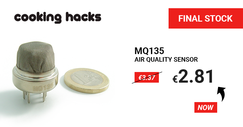Cooking_Hacks's tweet image. #FINALSTOCK 💥
MW135 is a sensor for #airquality control and pollution detection. 👉 ow.ly/kjyA30pGBG4