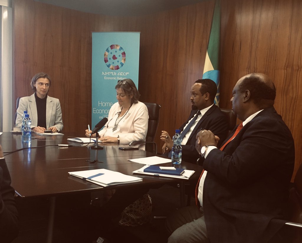 M740's tweet photo. Rich discussions on Home-grown Economic Reforms and building resilience in #Ethiopia|n lowland areas at todays High Level Forum between the Government of Ethiopia and the DAG development partners, chaired by Minister of Finance @Ahmshide https://t.co/zcGsPCefeS