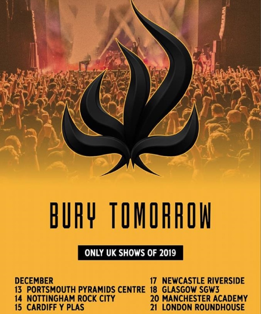 GIG OF THE DAY: @burytomorrow at @pyramidslive in Portsmouth. Details: https://www.gigseekr.com/event/donh #GOTD #LiveMusic