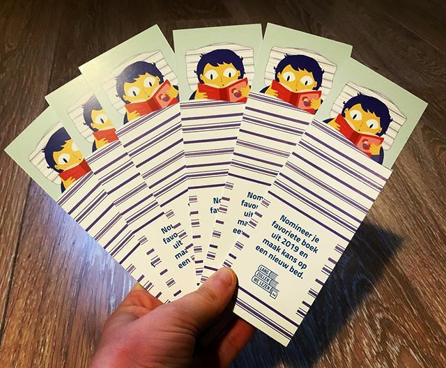 I made the illustration for a bookmark for the campaign Lang Zullen We Lezen!