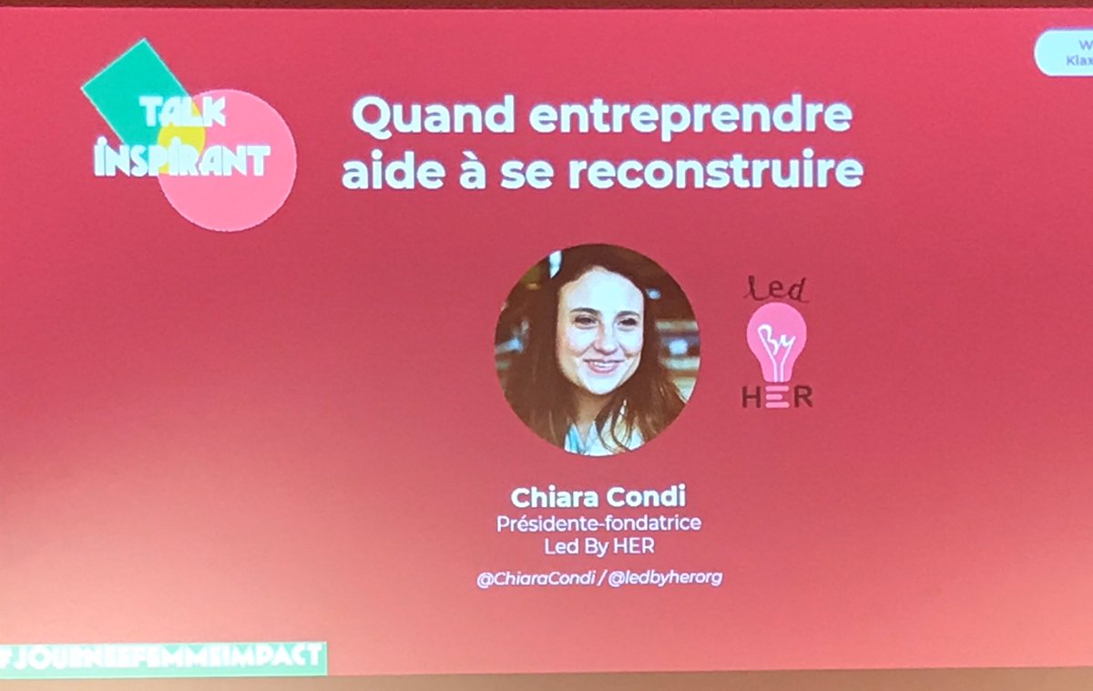 Bravo Chiara pour ton action et la transformation générée pour les femmes qui ont subit des violences <a href="/ledbyherorg/">LedByHer</a> <a href="/FEntreprendre/">Fondation Entreprendre</a>