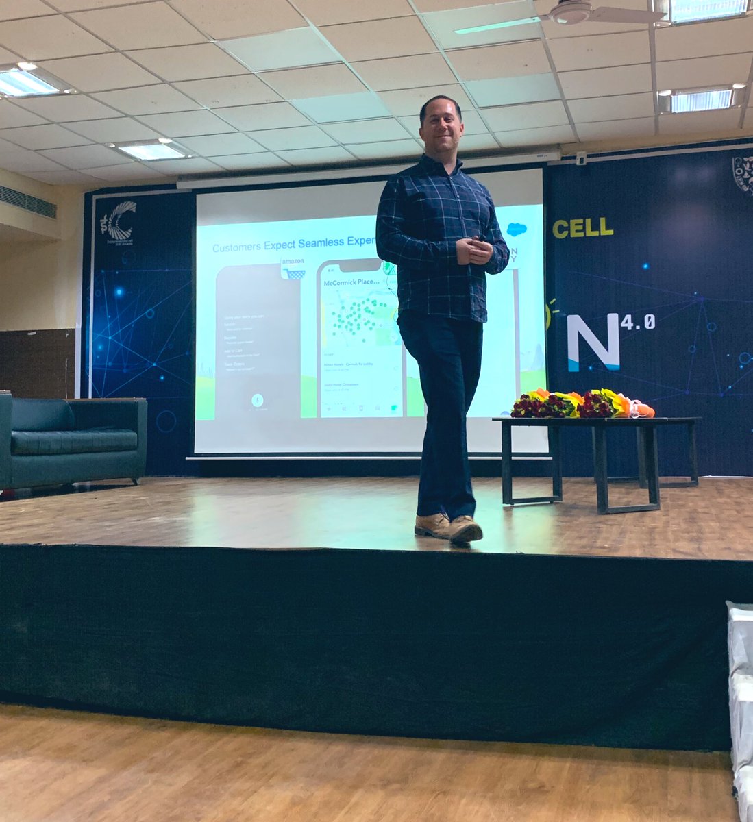 We visited #JECRC University India students today and <a href="/kevinz/">Kevin Wedeen-Zittle</a> shared ways to build Salesforce skills and join the Salesforce ecosystem! #salesforcestudents