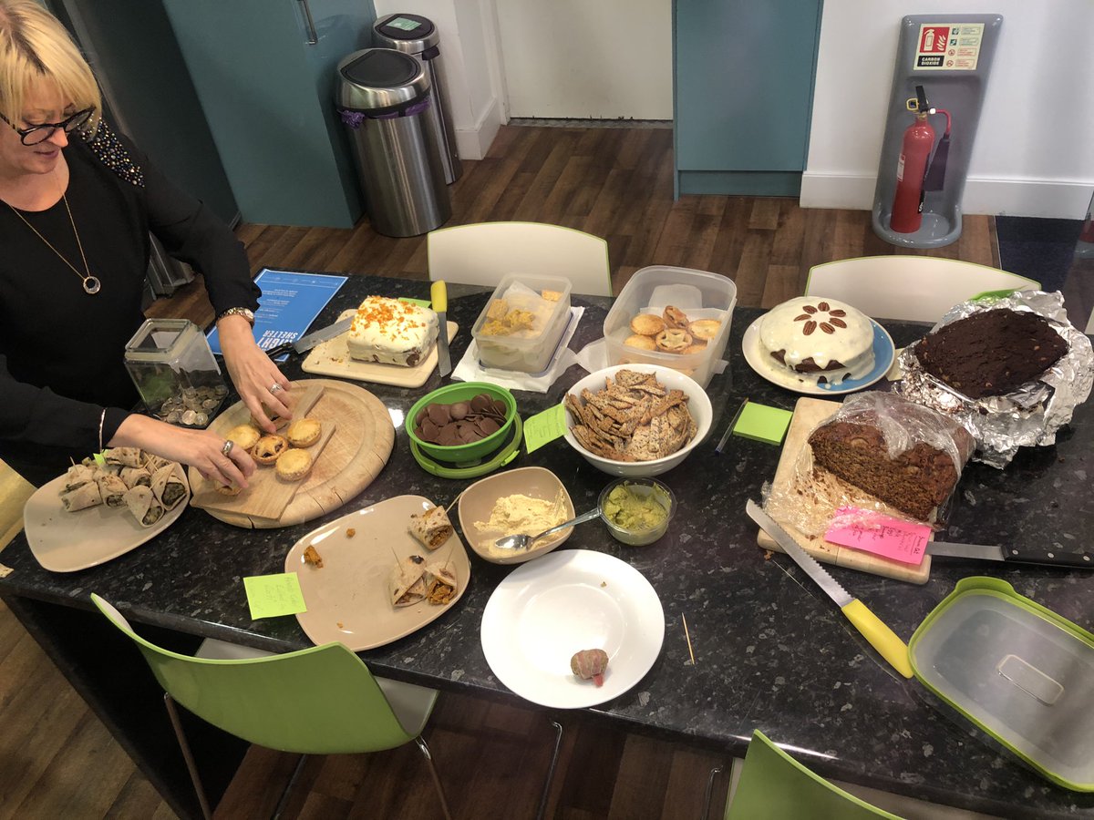 luckysoph7's tweet photo. The @prospect_us Great Festive Bake Sale is looking crackin this morning! Raising money for @HackneyWNS 🍰🧁❤️ https://t.co/BTakbMxN17
