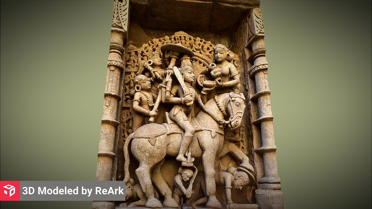 Immerse yourself into the beauty of Kalki Avatar Sculpture at Rani Ki Vav, #Gujarat. Created this 3D model using @ReArk3D : reark.com/models/K1D2kYq… #madewithreark #DigitalIndia #IncredibleIndia #3dmodel #FridayFeeling #GujaratTourism