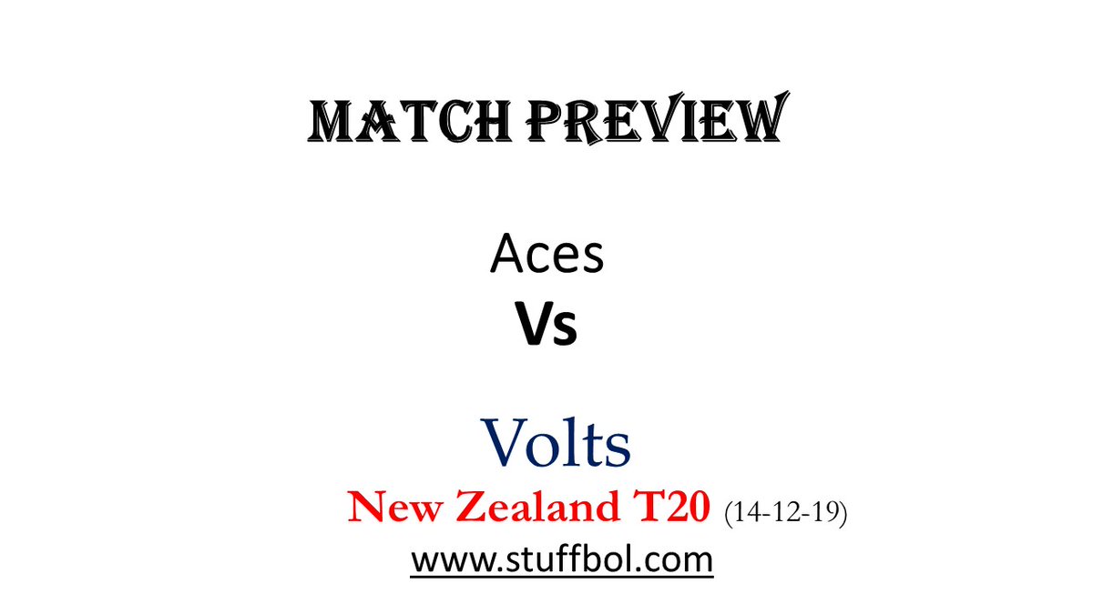 Click the link here --> stuffbol.com/Sports/Aucklan… <--

For Match Preview of Auckland Aces Vs Otago Volts

#supersmashnz #cricketnation  #TheAucklandWay #MyTeamAuckland #FollowSuit #OurOtago #AcesvVolts #AAvOV #AAvsOV #OVvAA #OVvsAA