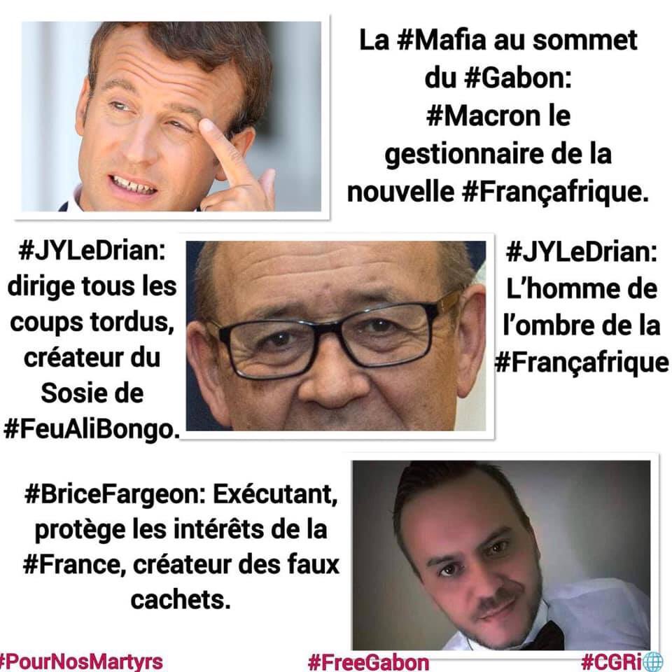 BrunoMessan's tweet photo. #Gabon Ca ne passera pas. Aucune négociation avec usurpateurs putschistes:
ni avec #3MOut
ni avec #MilebouOut
ni avec #FargeonOut
ni avec le #Sosie d'#AliBongoEstMort
ni avec #NourredinOut #NoNoOut
ni avec quelconque envoyé de la #StopFrançafrique
@DavidPujadas
#JeanPingPresident https://t.co/dHoVoT7OTx