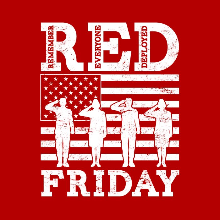 They’ll be guarding our freedom., #redfriday #redfridaysupportourtroops.