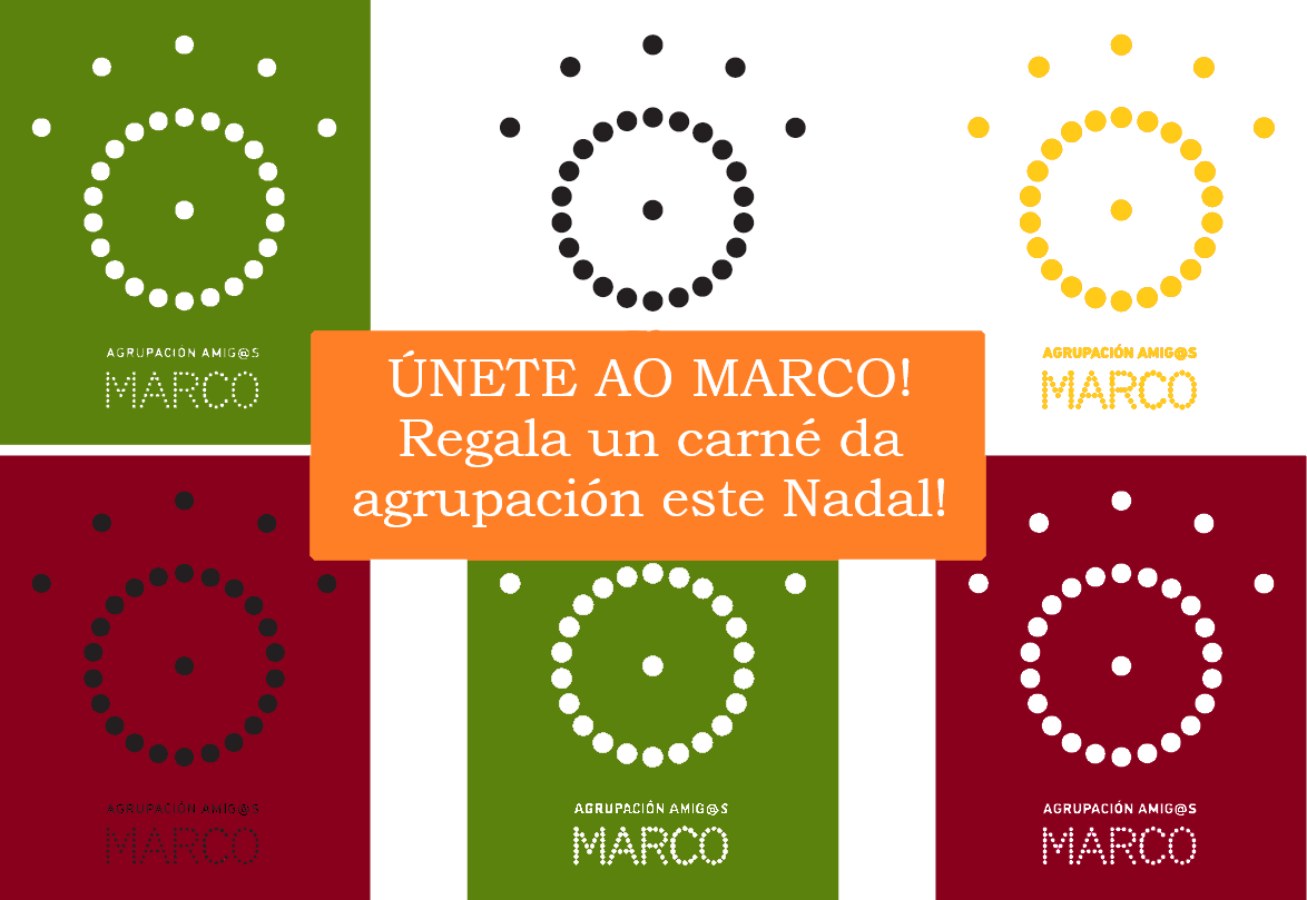 Non sabes que regalar? Non deixes que as luces de Nadal te ceguen, nós temos unha idea mellor
🎁REGALA MARCO🎁 
Formulario de inscripción aquí➡️
marcovigo.com/sites/default/…
Máis información ➡️na páxina web do MARCO (enlace na nosa bio)