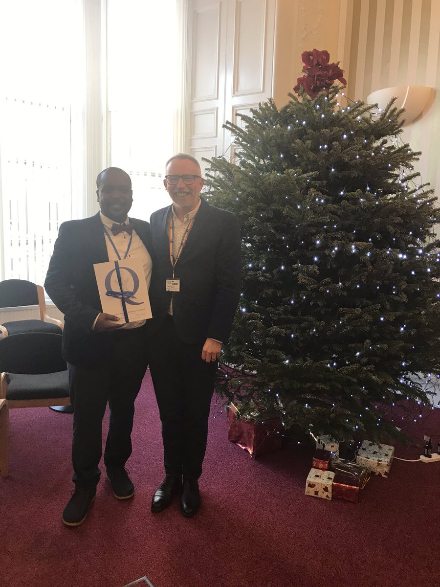 ChrisRodden4's tweet photo. Privileged to have attended the OU event to participate in the award presentation to Combe from the @QNI_Scotland. Combe completed his pre-registration nurse training while working within Girvan GP practice where he now works as a GPN. @OUScotland @nursemcj @LizSturley. https://t.co/c22jzOXk5s