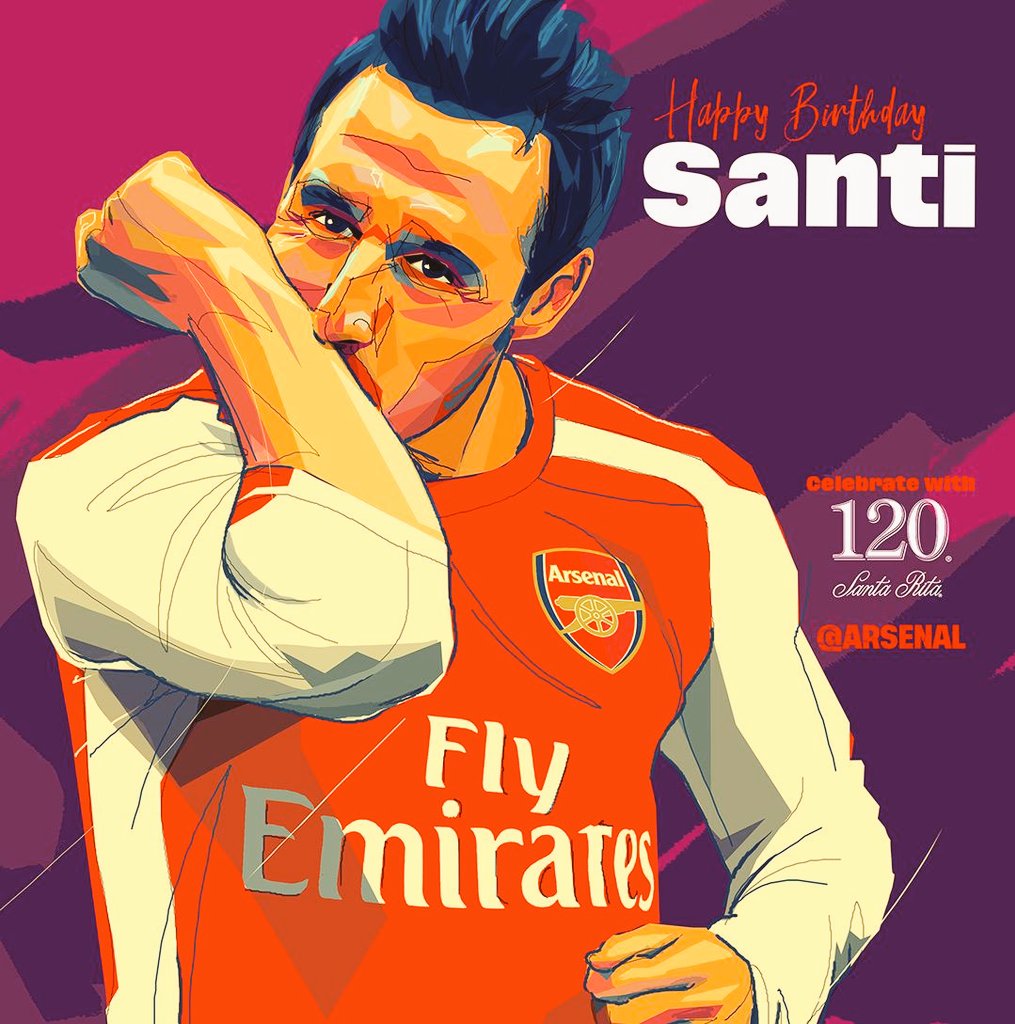  \"Ohhh, Santi Cazorla!\" Happy birthday 35 Man    