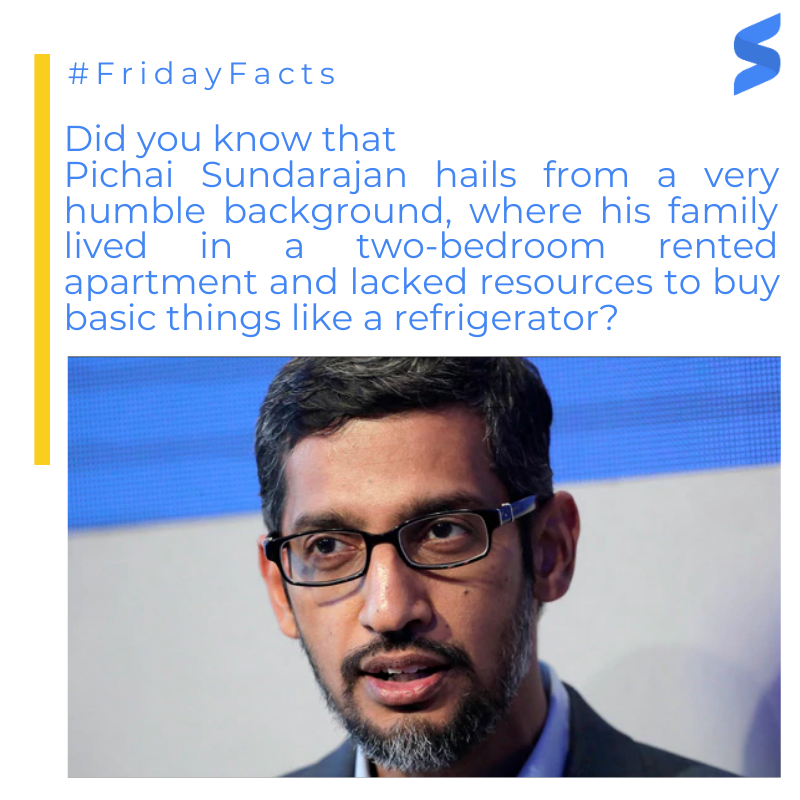 scholarmi's tweet photo. #DidYouKnow #FridayFacts #sundarpichai #Google 
#ContestAlert #Contest #ContestIndia https://t.co/MW9soUXTkJ